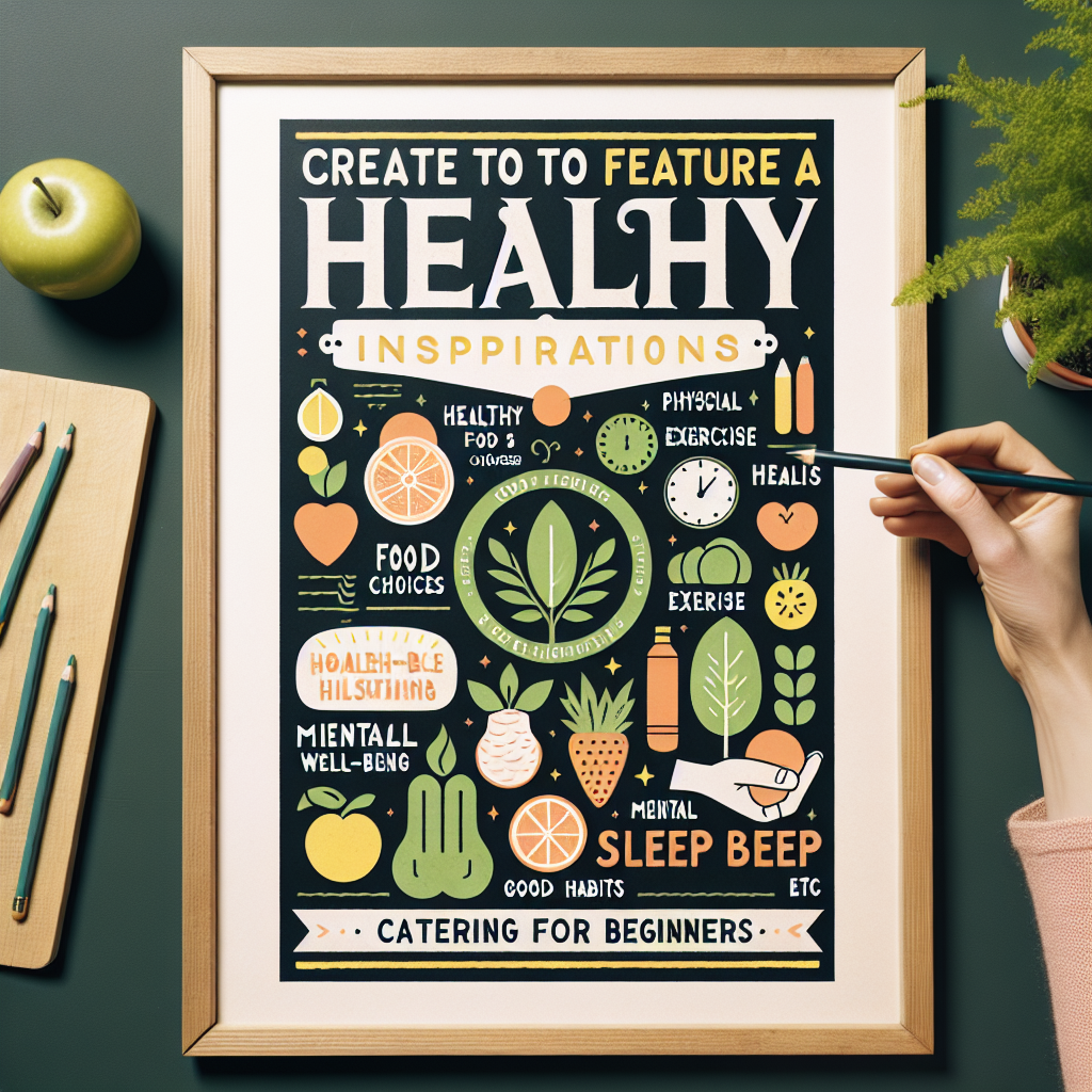 Inspirasi Poster Hidup Sehat yang Mudah Digambar untuk Pemula